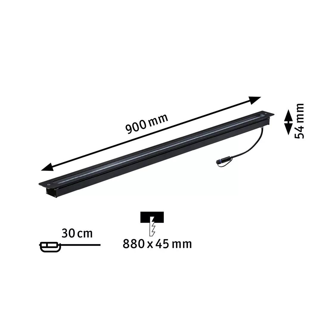 LED-Einbaulichtleiste Plug&Shine
