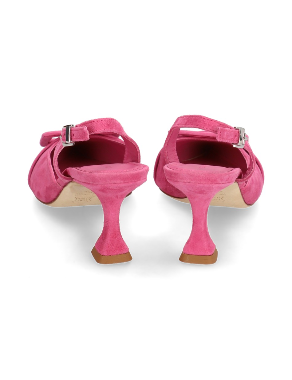 Veloursleder Slingpumps