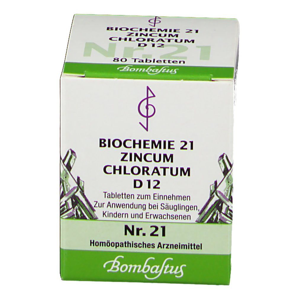 Bombastus Biochemie 21 Zincum Chloratum D12