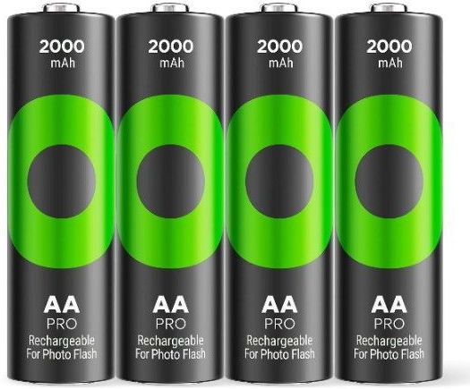 GP Photoflash Batterijen - Oplaadbaar - 2000mAh - 4 Stuks