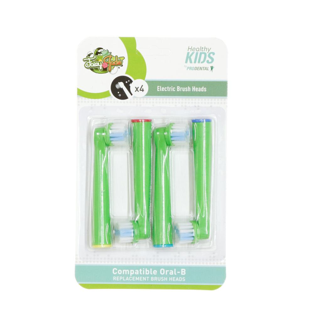 Prodental x4 Brossettes de Rechange Rotative Prodental Healthy Kids Fairy Jade