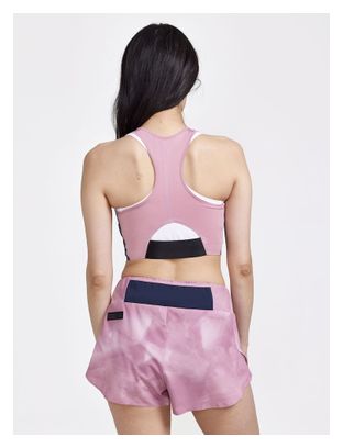 Brassière Femme Craft Pro Hypervent Cropped Rose Bleu