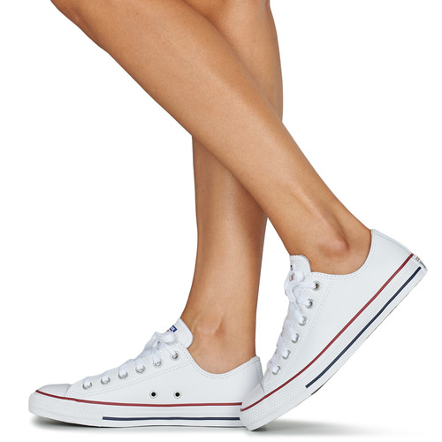 Converse - CHUCK TAYLOR ALL STAR LEATHER OX - Blanc