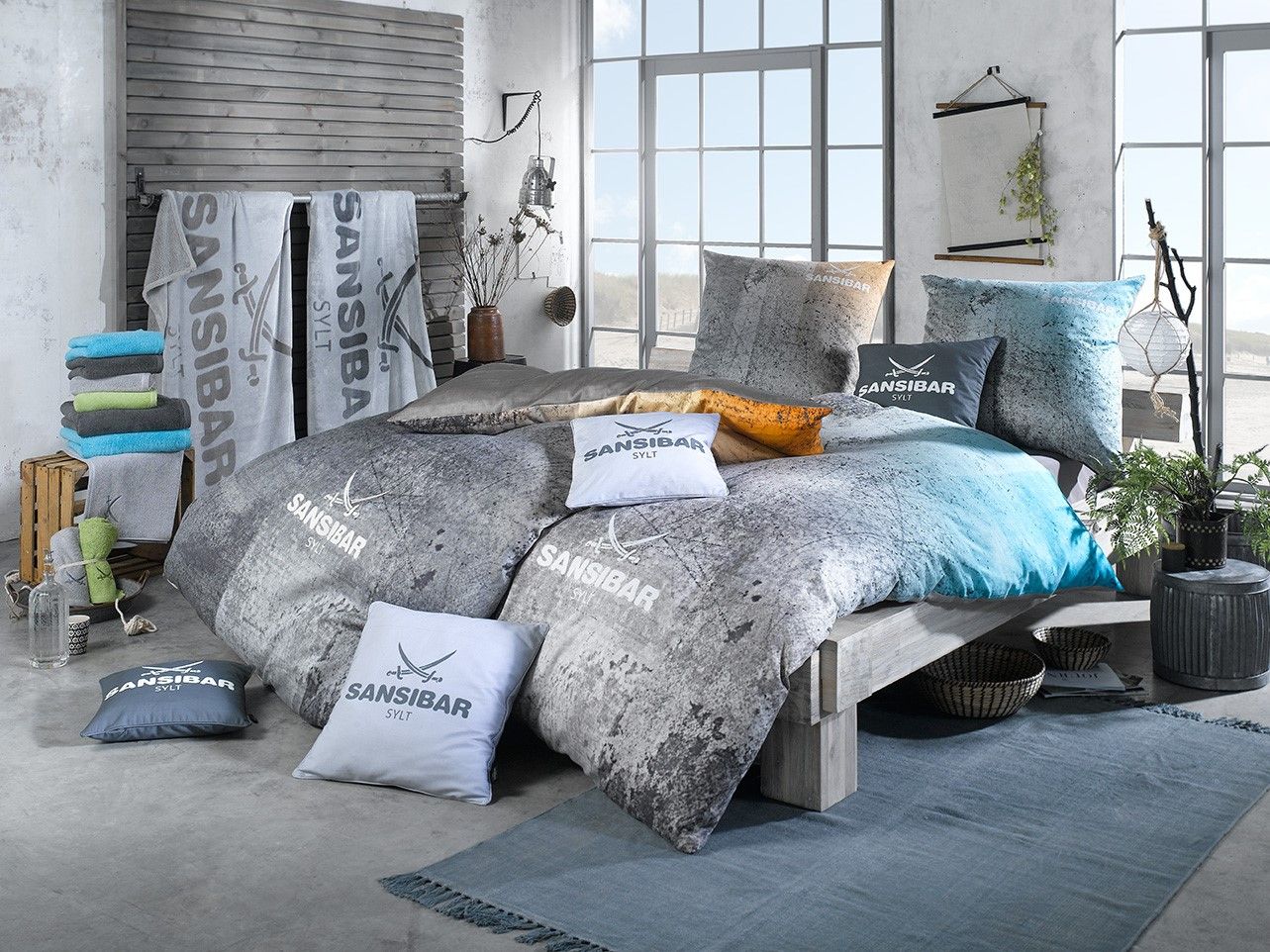 Wohndecke SANSIBAR silber/anth