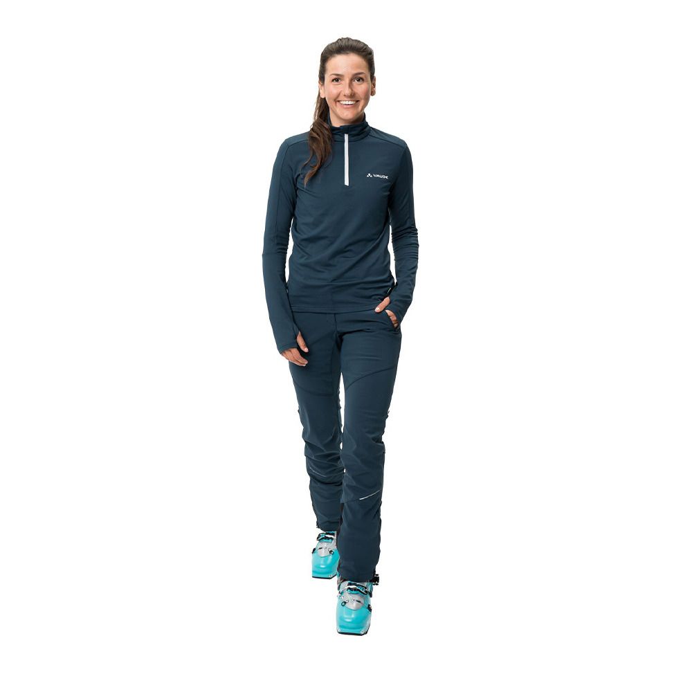 Vaude LIVIGNO HALFZIP II - Polaire Femme dark sea
