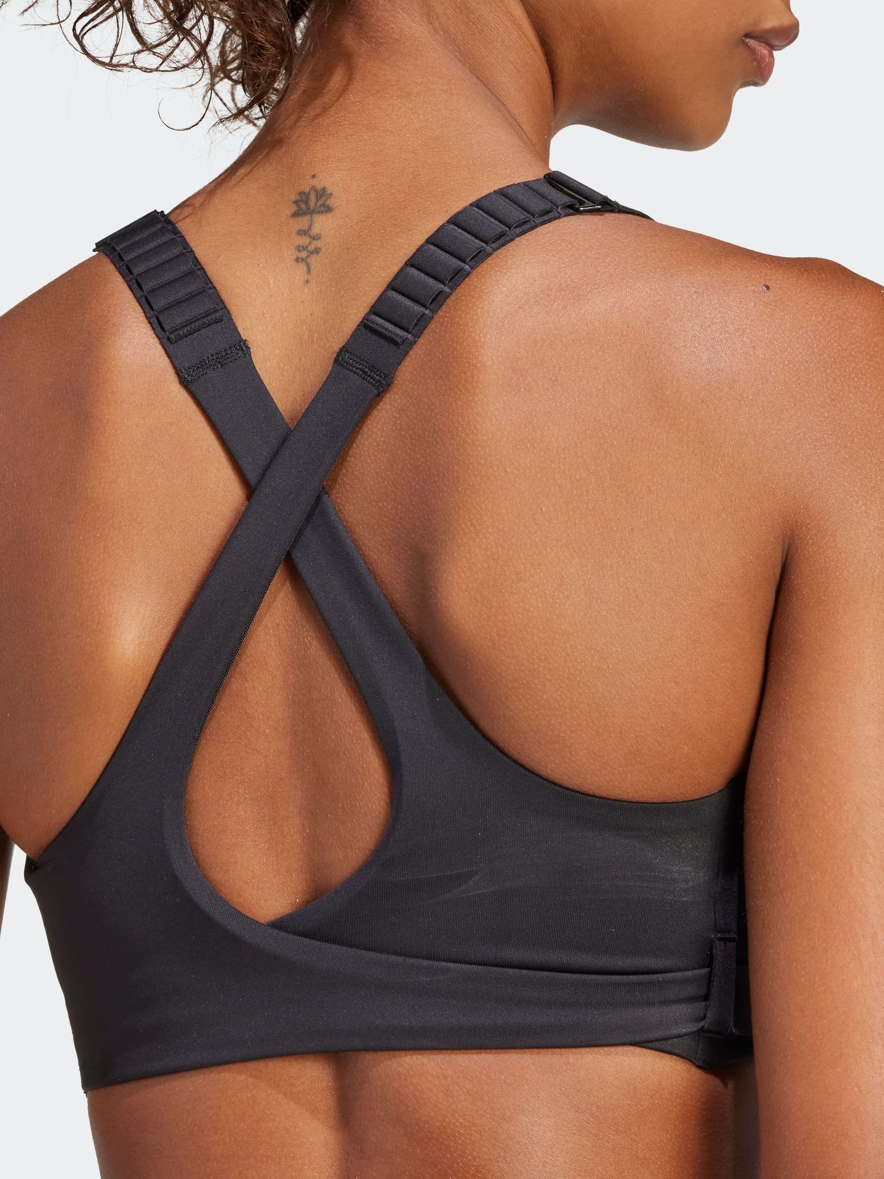 Zwart - adidas FastImpact Luxe hardloopbeha met veel ondersteuning