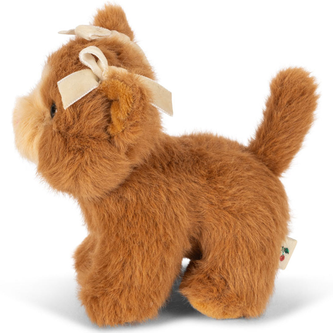 konges sløjd knuffelkat - brown - 12 cm