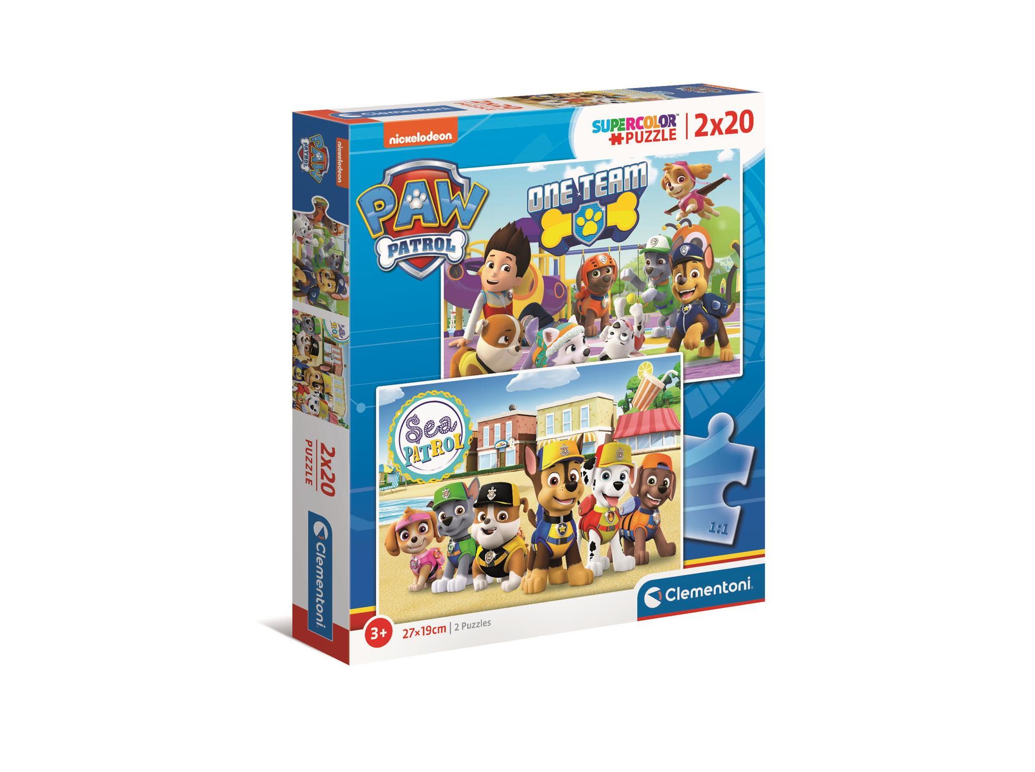 PUZZLE PATRULHA PATA CLEMENTONI 2X20 PEÇAS