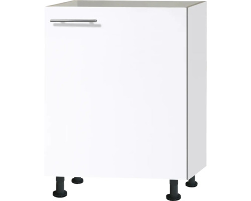 Optifit spoelbakkast Bengt932 BxDxH 60x58,4x87 cm wit mat gedemonteerd scharnier omkeerbaar (links of rechts te monteren)