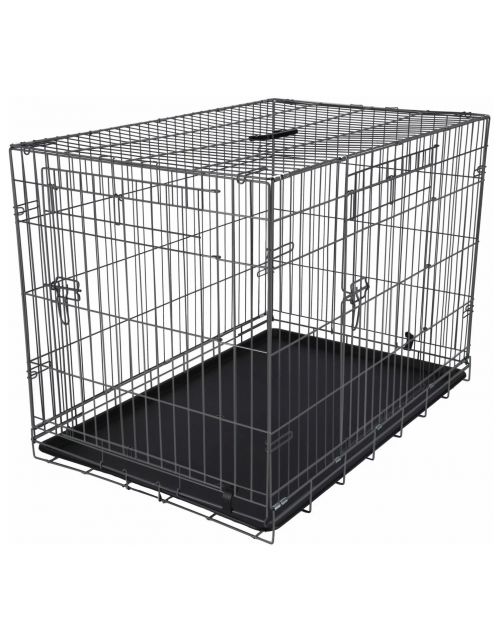 Adori Safety+ Bench Met 2 Deuren Grijs - Hondenbench