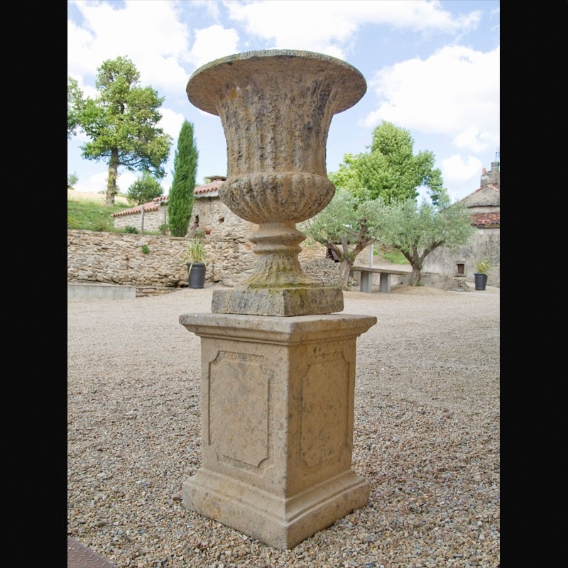 Vase jardin médicis pierre reconstituée 75cm