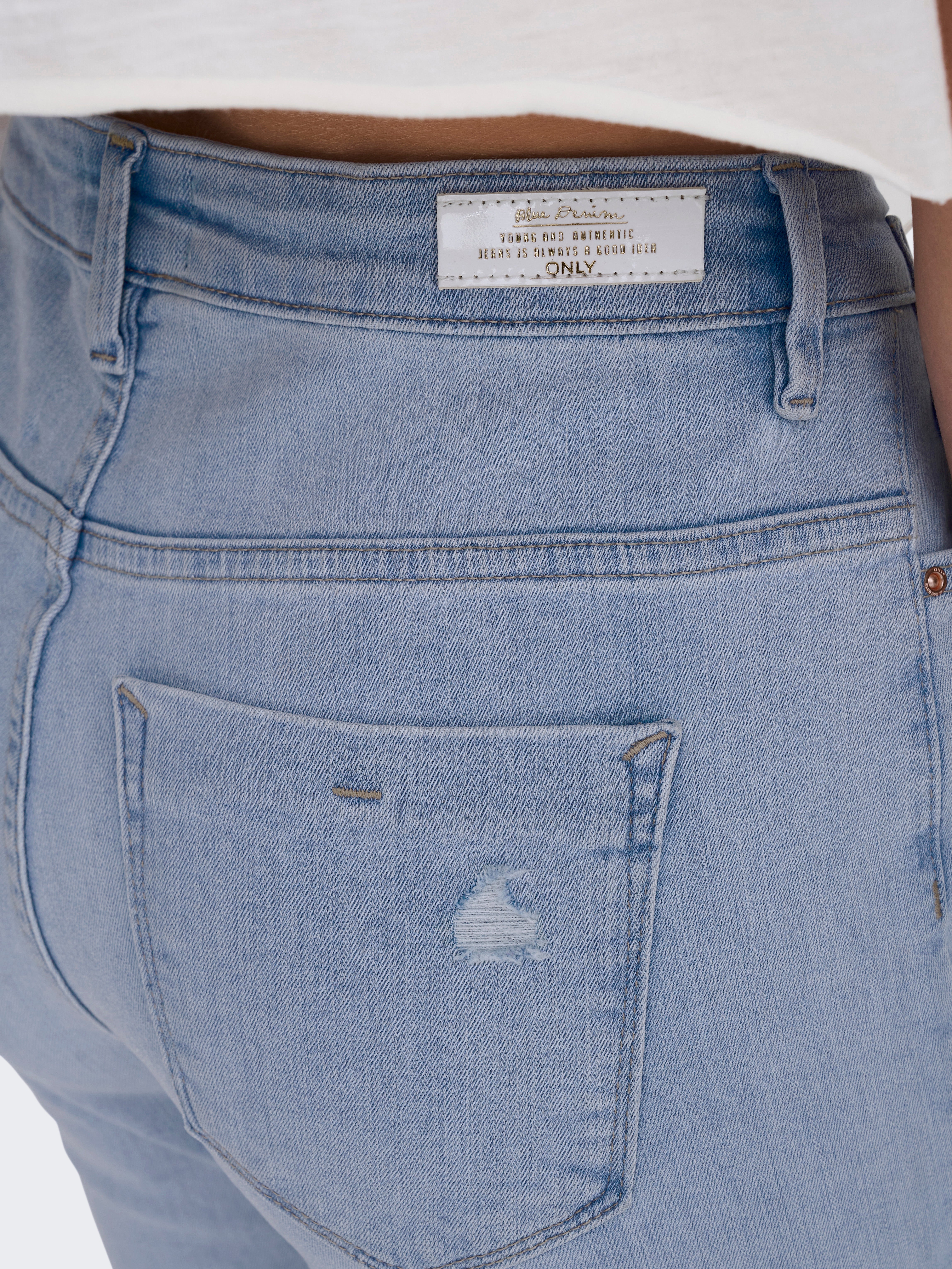 ONLFOREVER Hohe Taille Skinny Fit Jeans Light Blue Denim