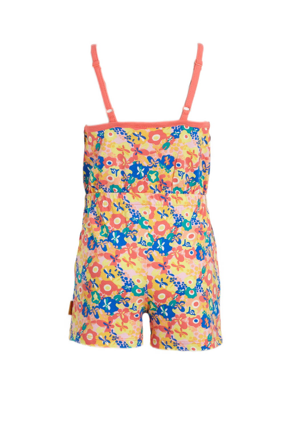 Orange Stars playsuit Marijke met all over print multi