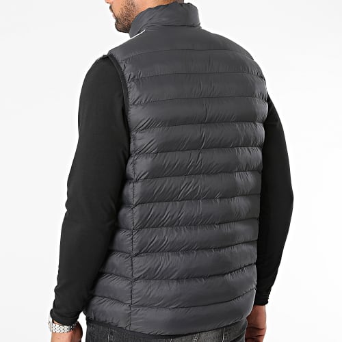 Doudoune Sans Manches A Bandes HZ0686 Noir