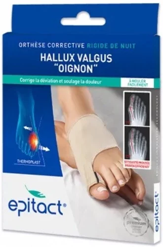 Epitact Orthèse Corrective Nuit Hallux Valgus « Oignon » - Taille L - 1 Unité