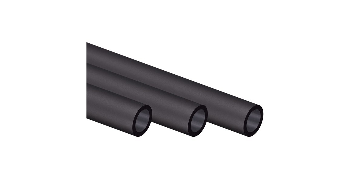 CorsairHydro XT Hardline Satin 14 mm buis  (Zwart (mat), 3x 1 m, PMMA)
