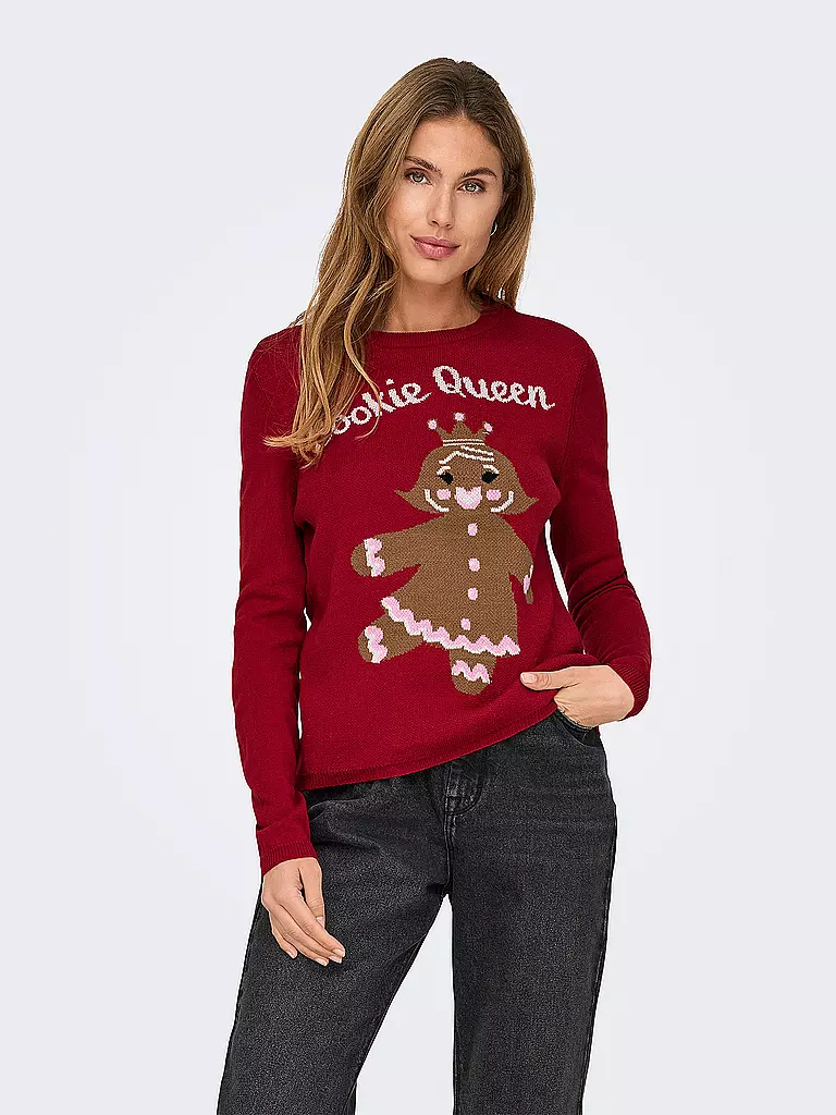 ONLY Pullover  ONLXMAS GINGERBREAD rot