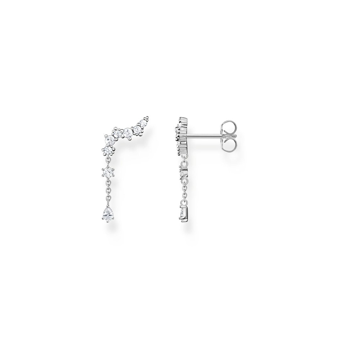 Thomas Sabo Ohrstecker Ear Climber Eiskristalle silber