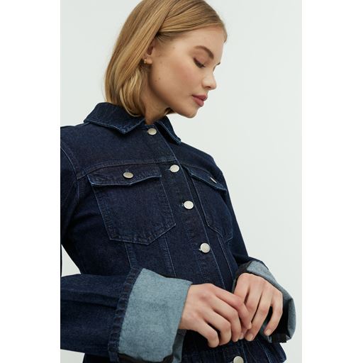 mbyM Ami-M Skjortejakke, Classic Blue Washed, XL