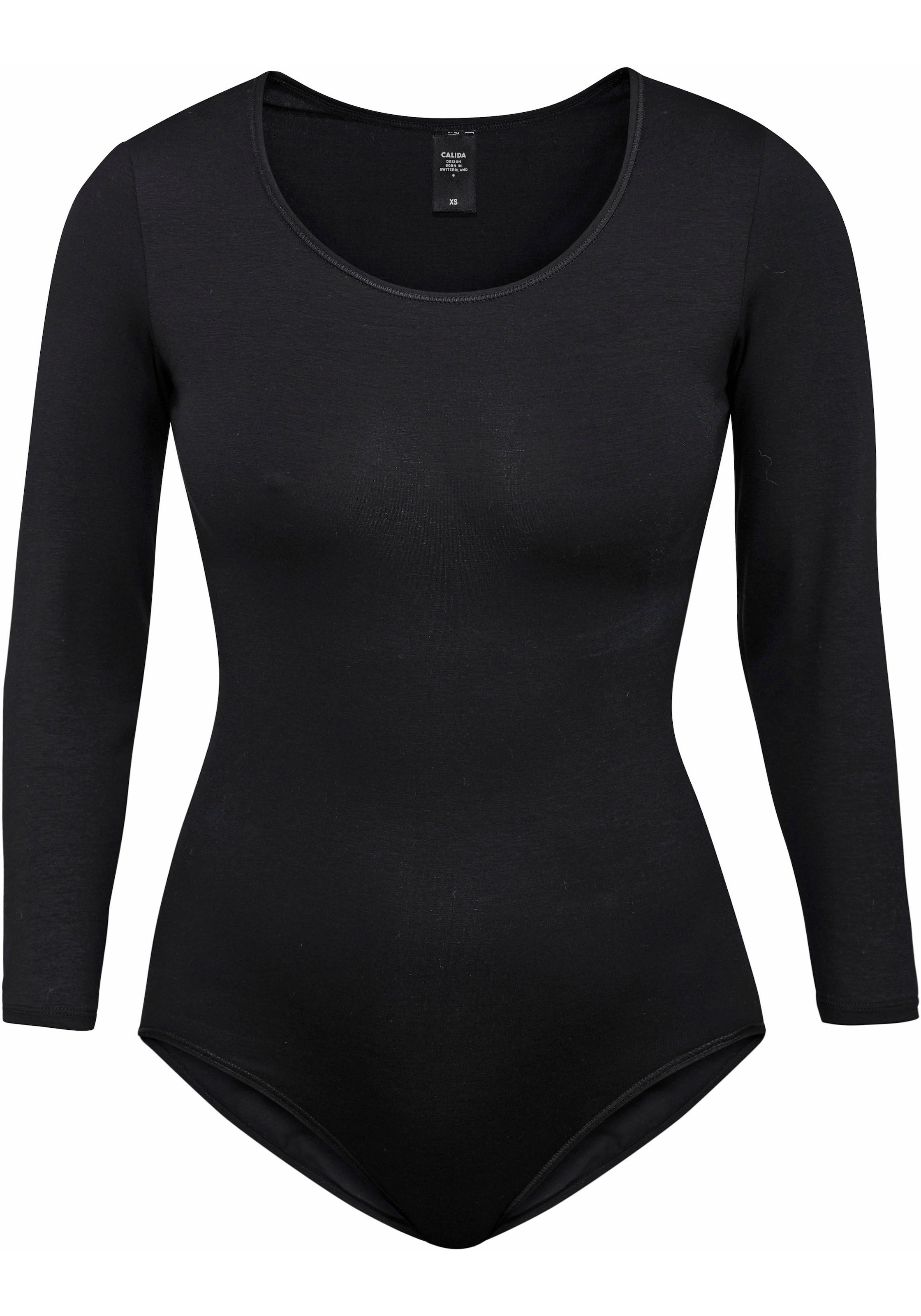 CALIDA Body »Natural Comfort«, 3/4-Arm, elastisch, Single Jersey, weich, Rundhals-Ausschnitt