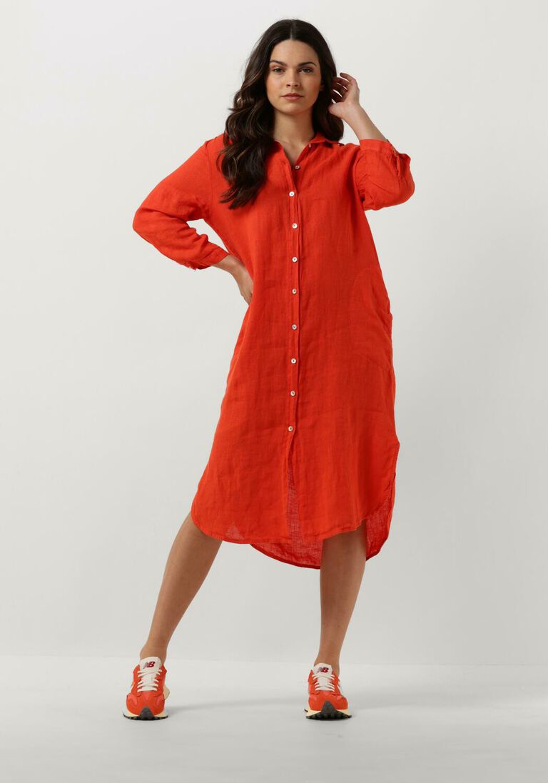 BELLAMY oranje bellamy midi jurk domi 1
