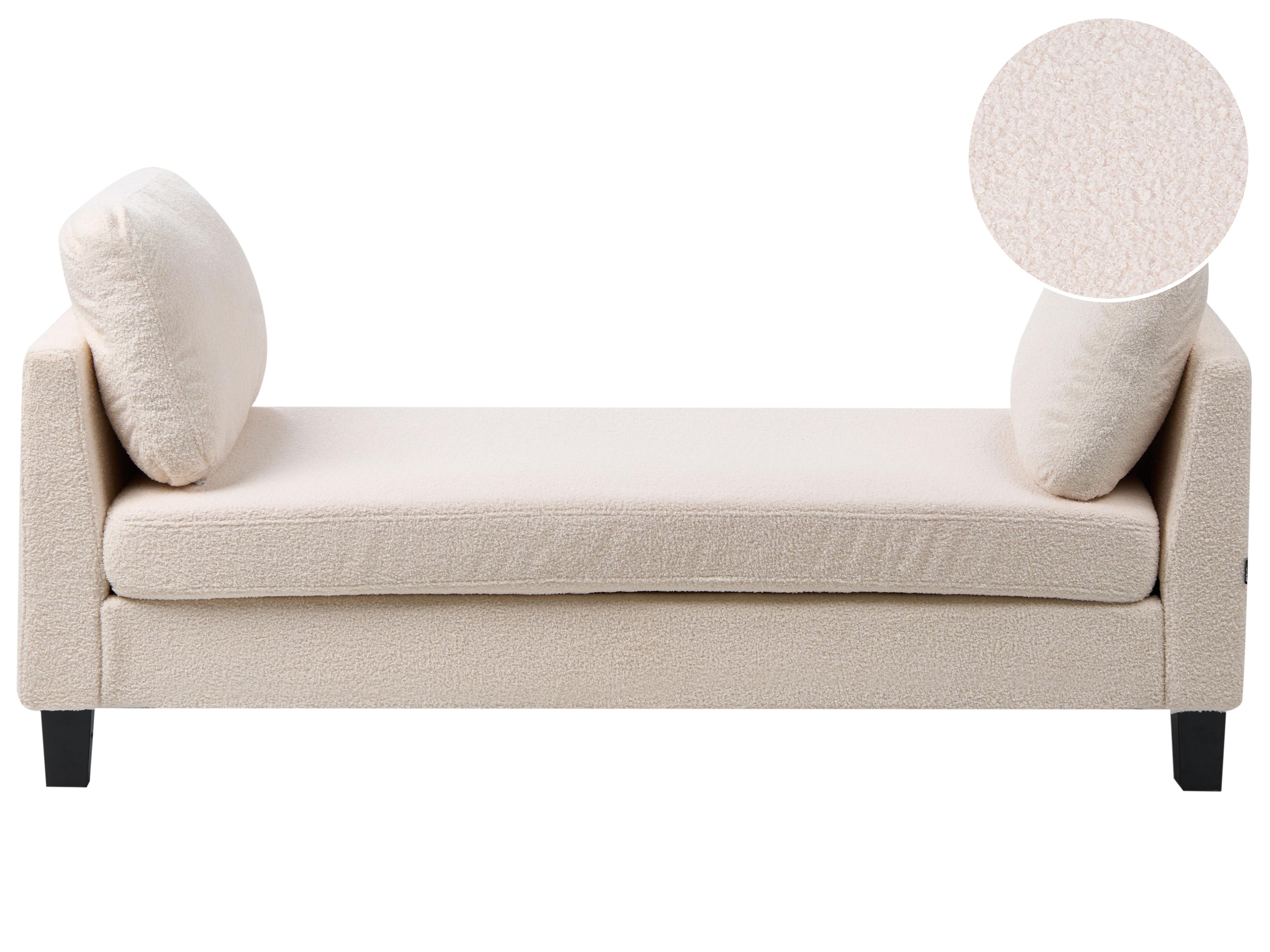 Chaise longue ARCHIANE Stof Gebroken wit