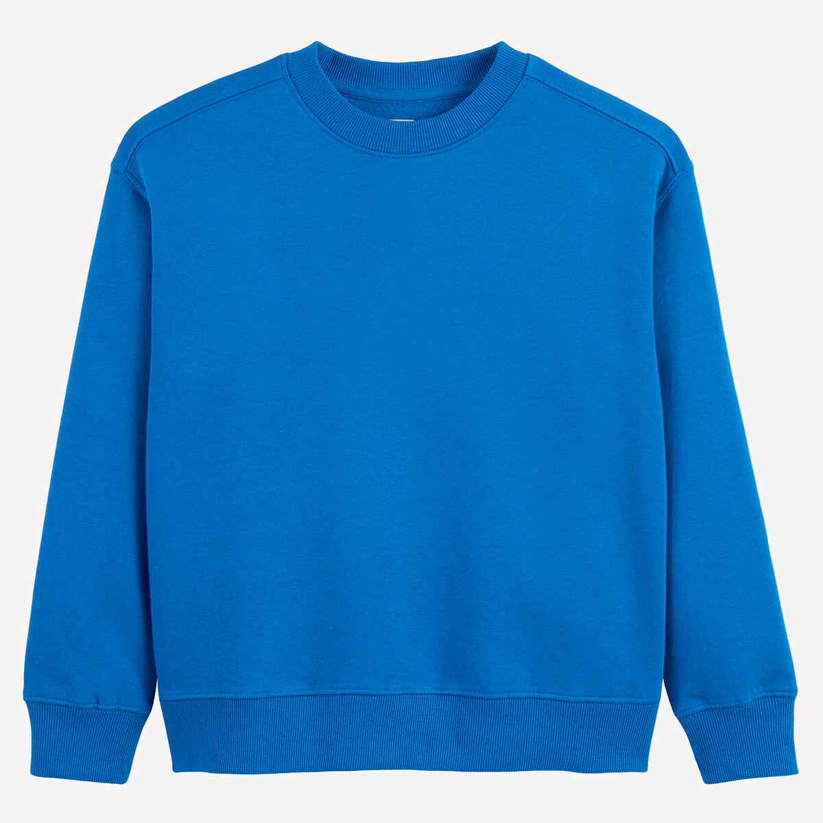 COLEÇÕES LA REDOUTE<br>Moletom de gola redonda achatado