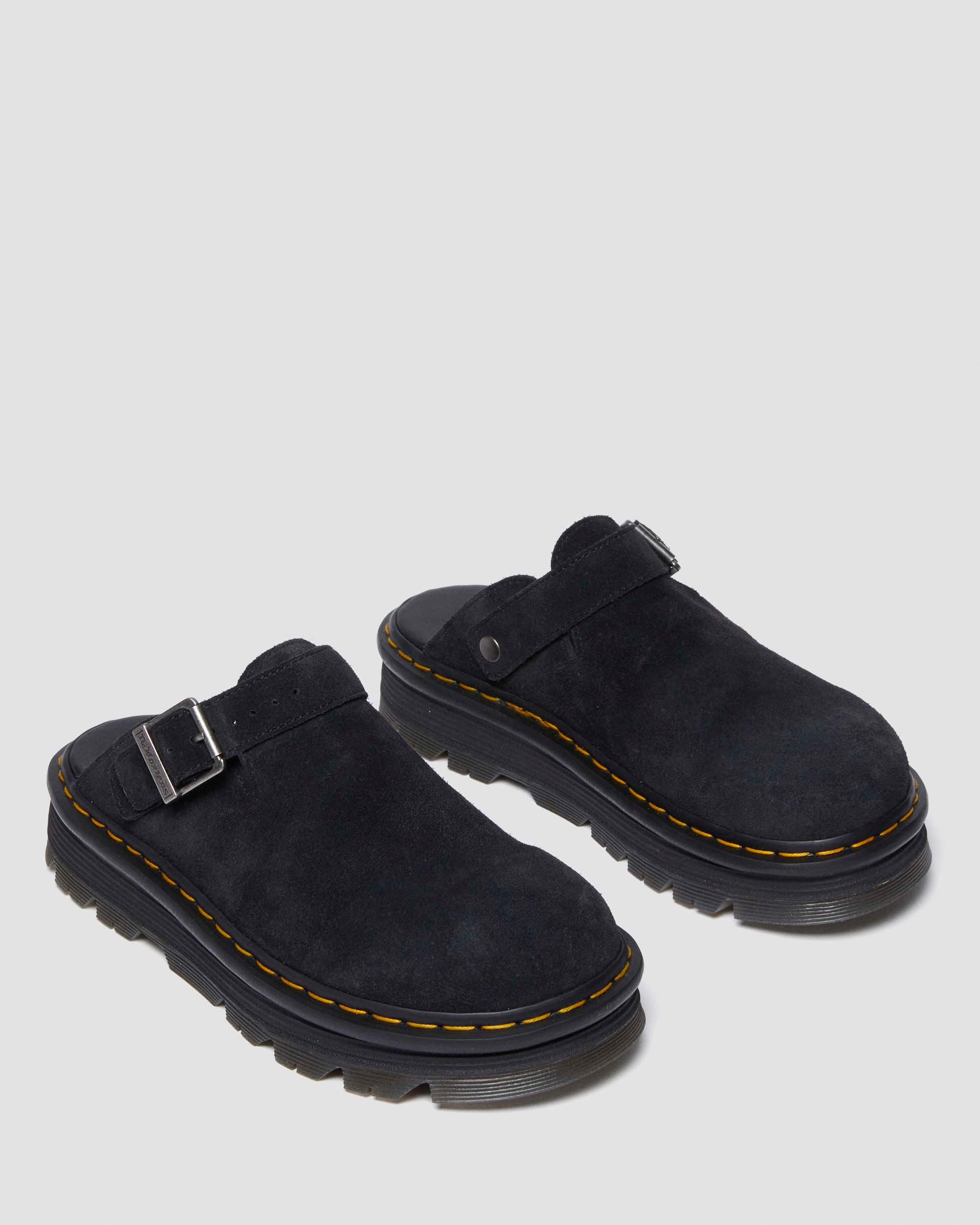 Zebzag Suede Casual Slingback Platform Mules