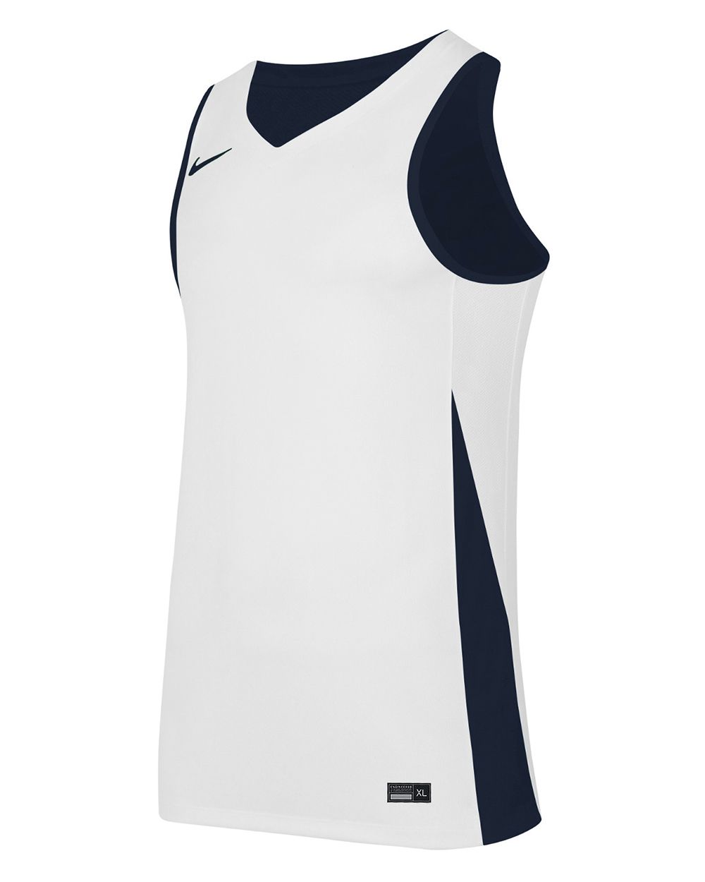Maillot de basket reversible Nike Team Bleu Marine & Blanc pour enfant