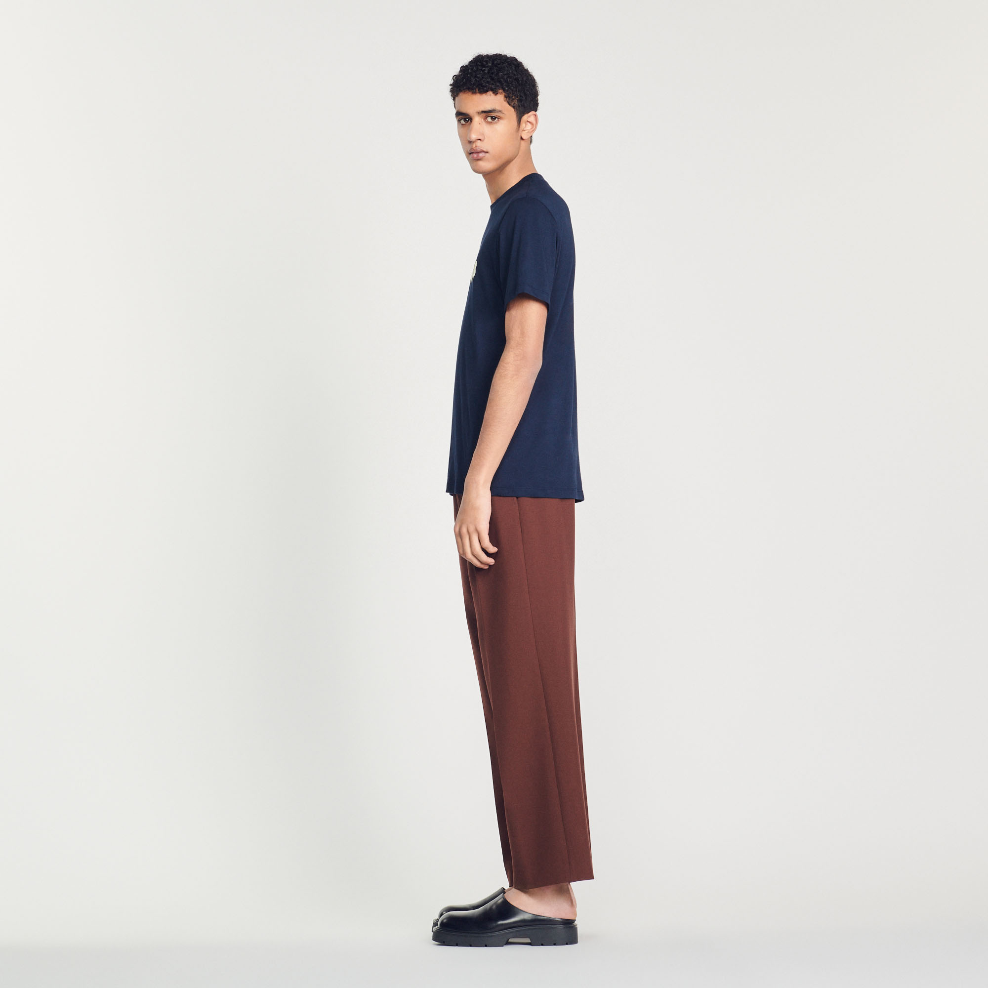 T-shirt broderie Sandro