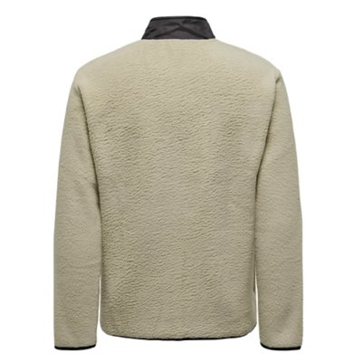 Sweatshirt zippé homme Onsjust Reg 1/4 Zip Teddy Bf ONLY AND SONS
