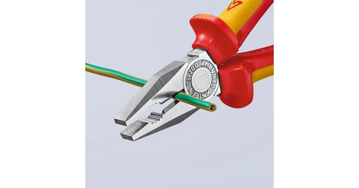 KNIPEXKombi-tang 03 06 200 VDE combinatietang  (Rood/geel, 200mm)