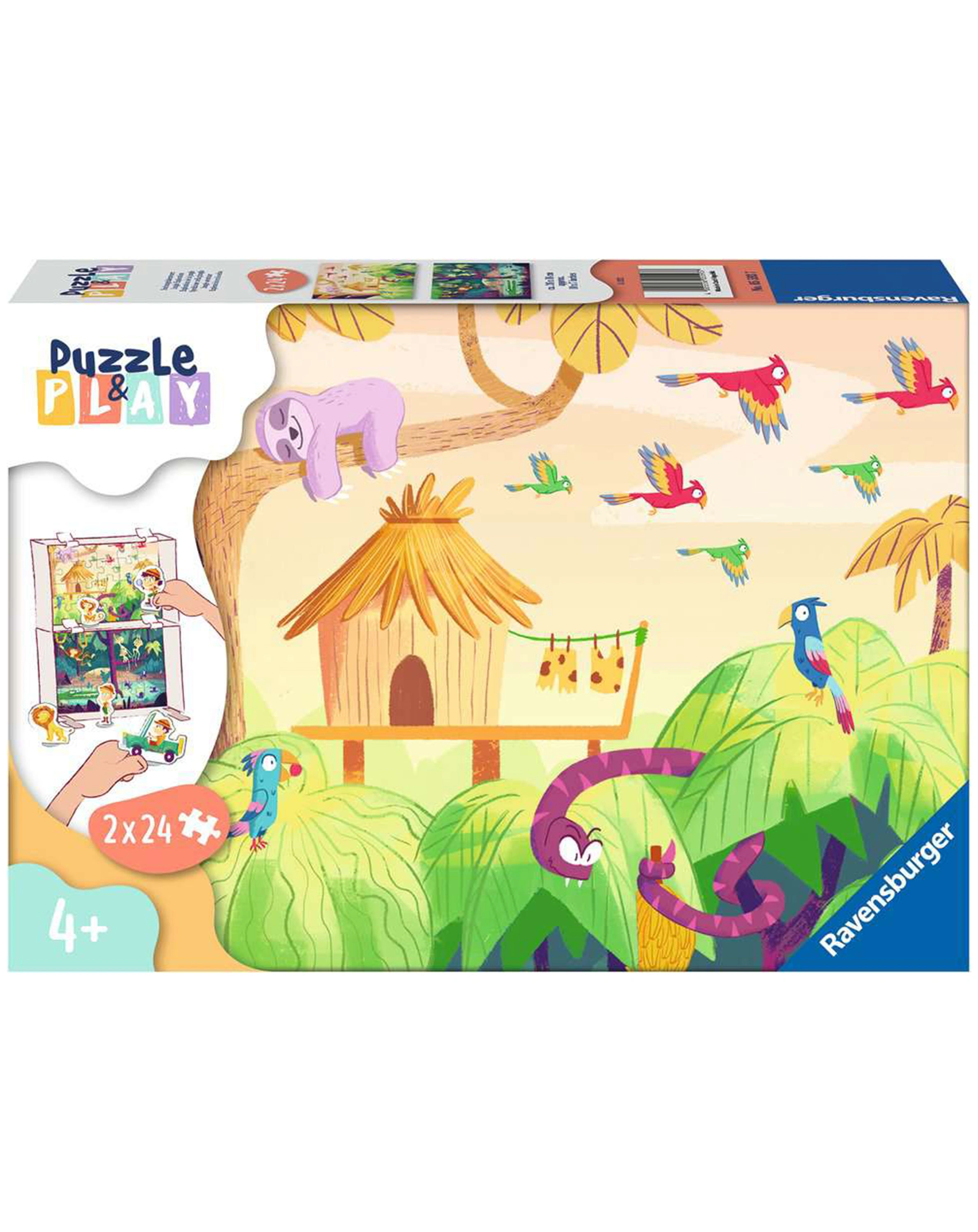 Puzzle PUZZLE&PLAY - TIERE 1 2x24-teilig