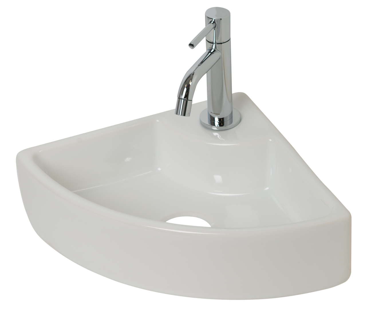 Plieger Miami hoekfontein 32x32cm wit