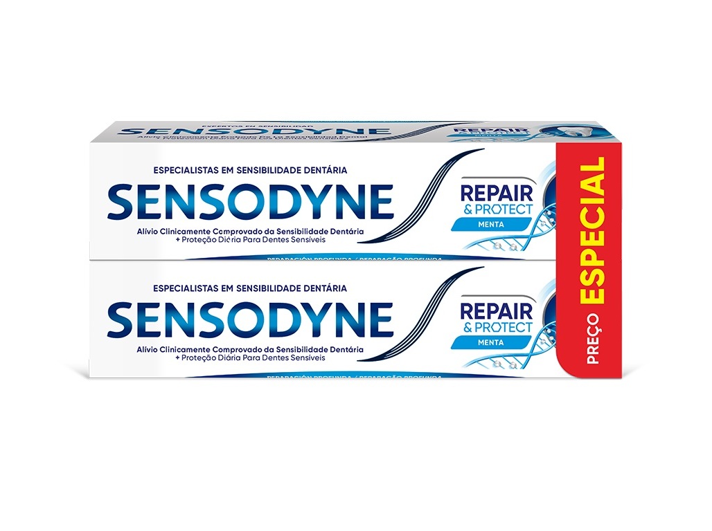 PASTA DE DENTES SENSODYNE REPAIR & PROTECT 2X75ML