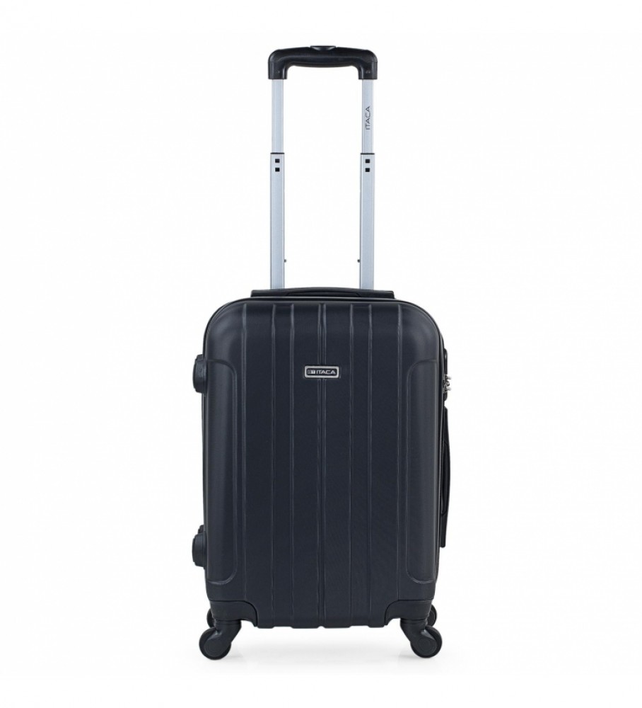 Mala de cabine rígida ITACA com 4 rodas 771150 Preta - 55x37x20cm -