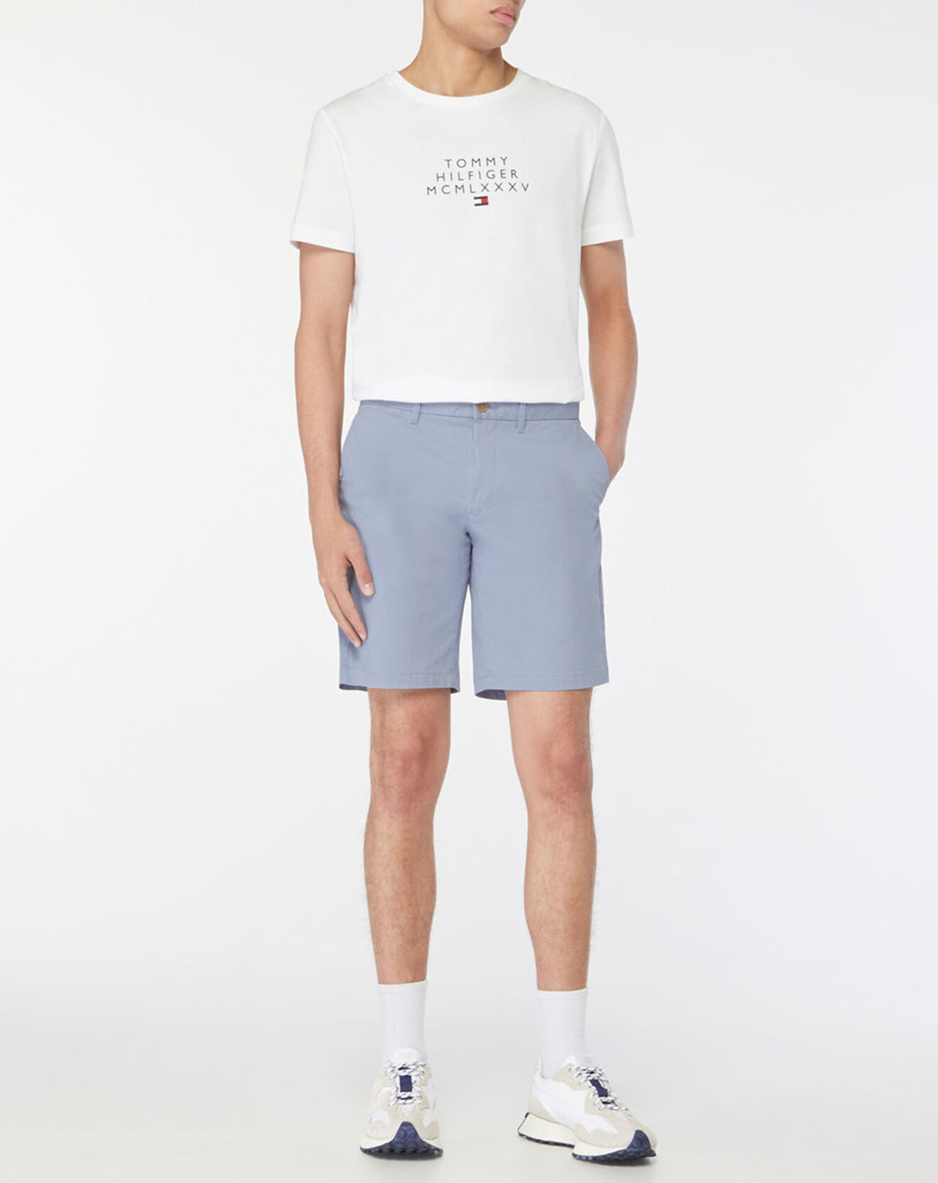 Tommy Hilfiger Bermuda chino Brooklyn 1985 bleu ciel