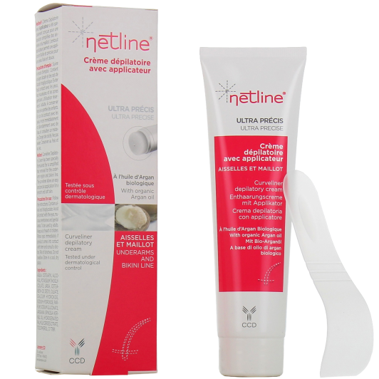 Crème dépilatoire avec Applicateur Aisselles et Maillot Netline