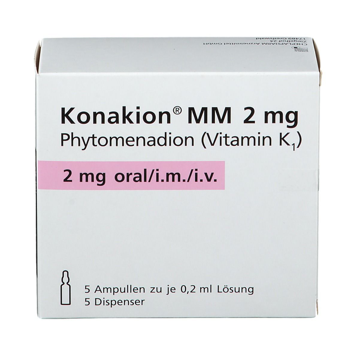 Konakion Mm 2 mg Ampullen