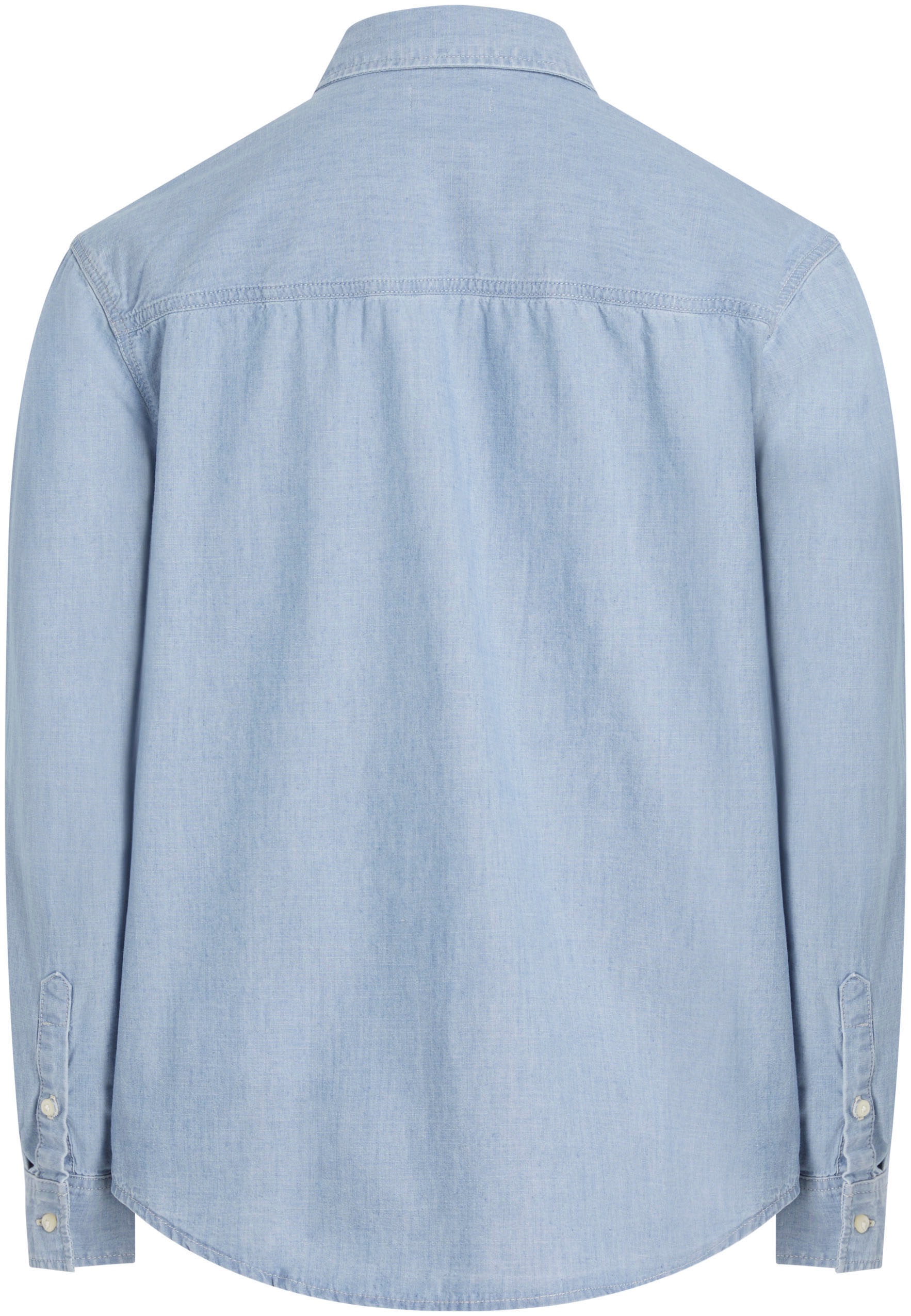 Calvin Klein Jeans Jeanshemd »EASY CHAMBRAY SHIRT« Logodruck, Brusttaschen