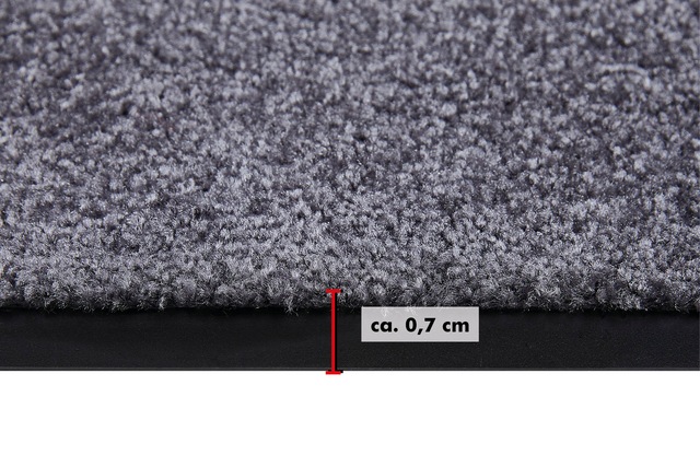Andiamo Fussmatte »Super Wash & Clean, Made in Belgium« rechteckig 7 mm Höhe Schmutzfangmatte, Uni Farben, rutschhemmend, waschbar