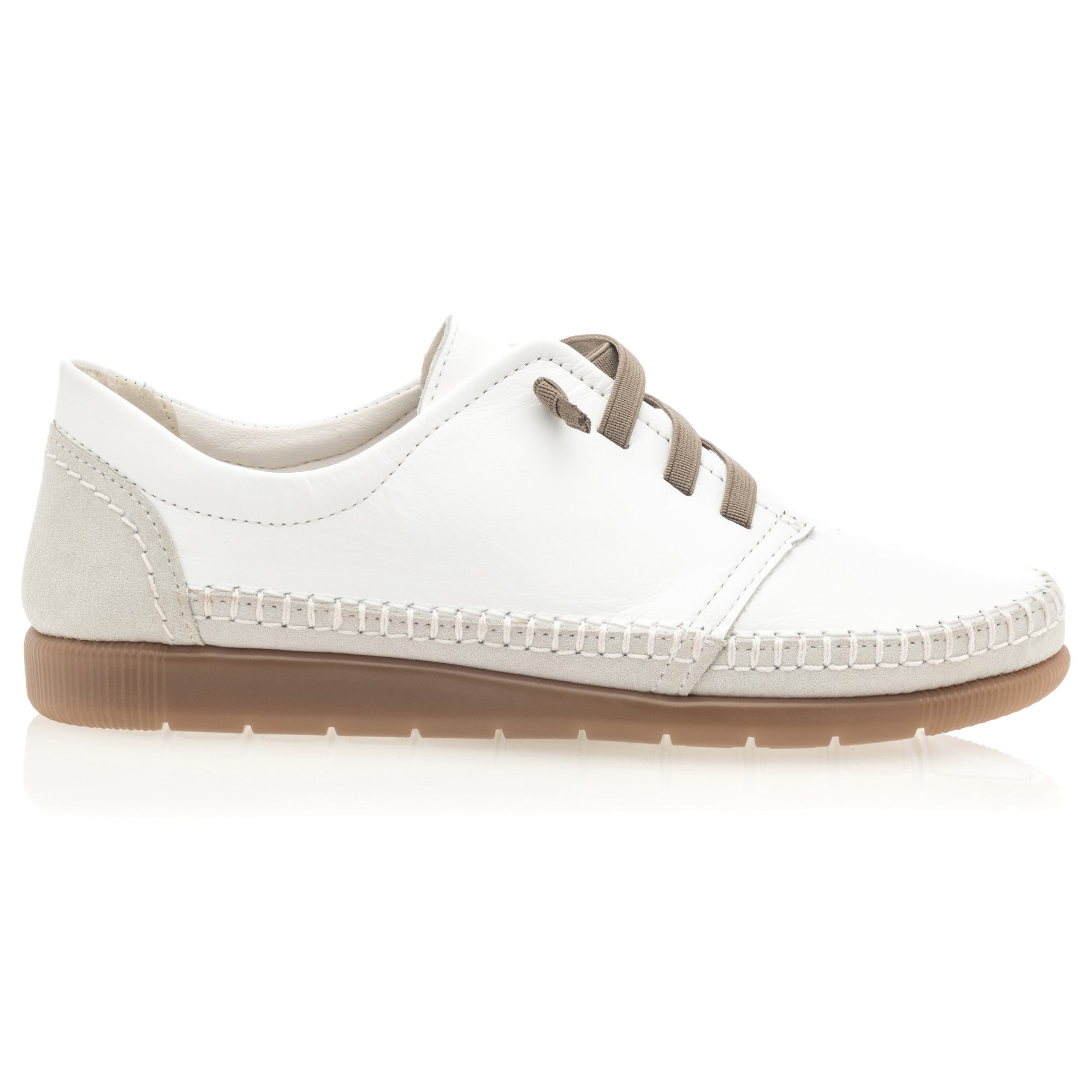 Baskets basses Femme en cuir blanc