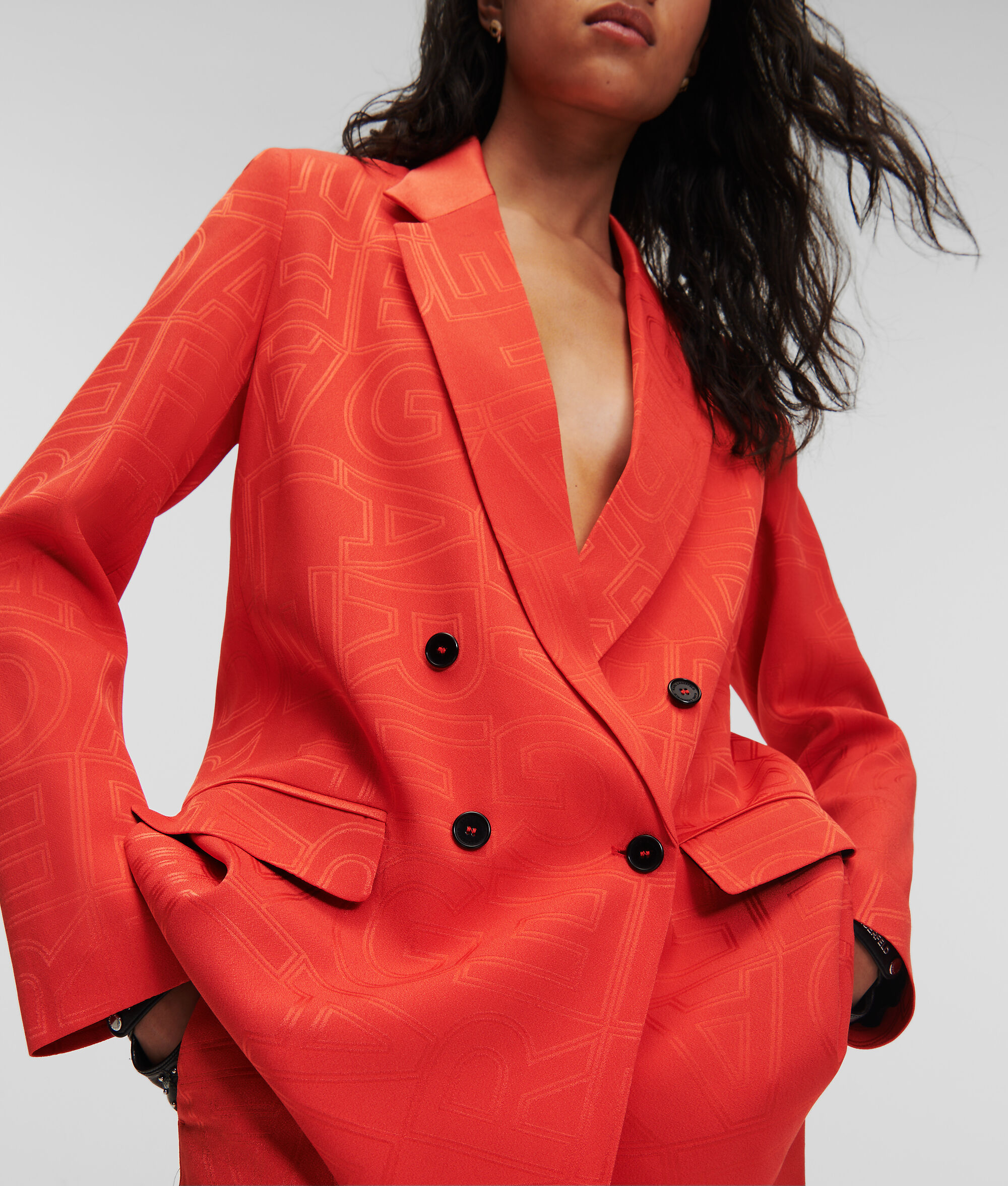 BLAZER HABILLÉ AVEC LOGO KARL