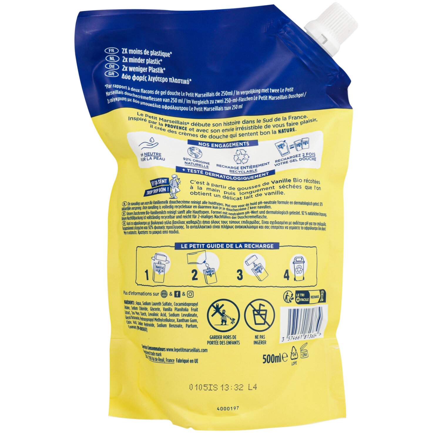 Le Petit Marseillais Duschcreme Vanille Refill