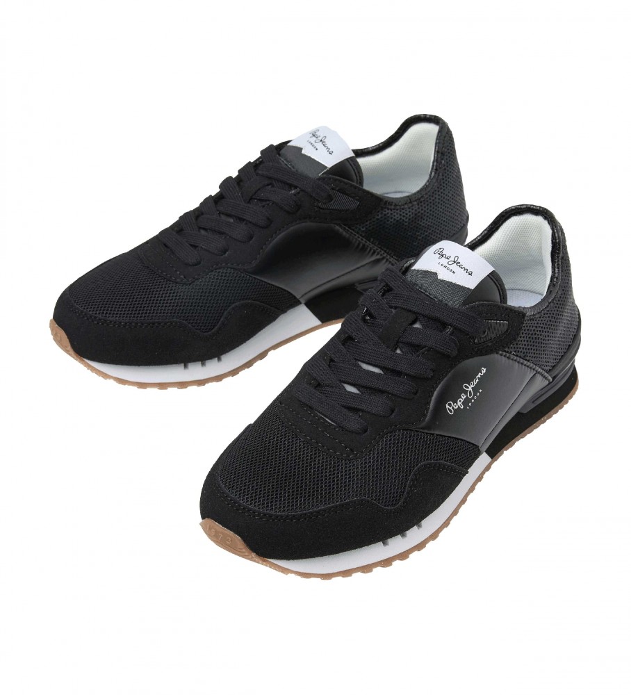 Tênis pretos Pepe Jeans London Troy