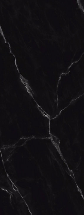 Panneau mural de salle de bains l.100x255 cm, décor marbre de Carrare noir Softtouch, Schulte DécoDesign