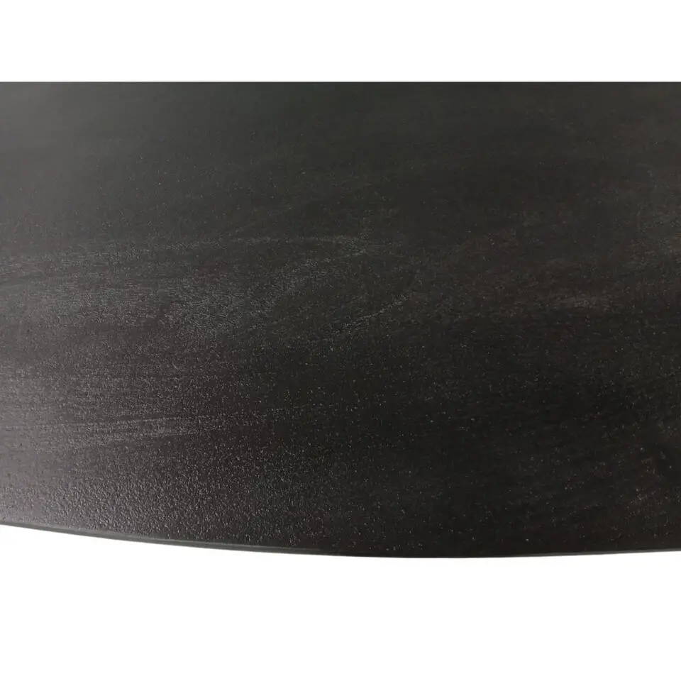 Eettafel Zwart Hout/Metaal - 300x120x76cm - Brandy