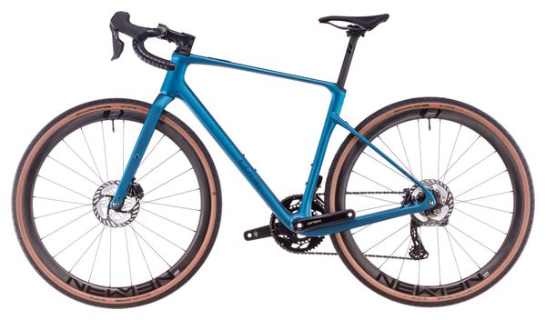 Vélo de Gravel Cube Nuroad C:62 Race Shimano GRX Di2 12V 700 mm Bleu Mineral Teal 2025