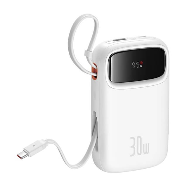 Baseus QPow 2 10000mAh 30W powerbank (hvid)