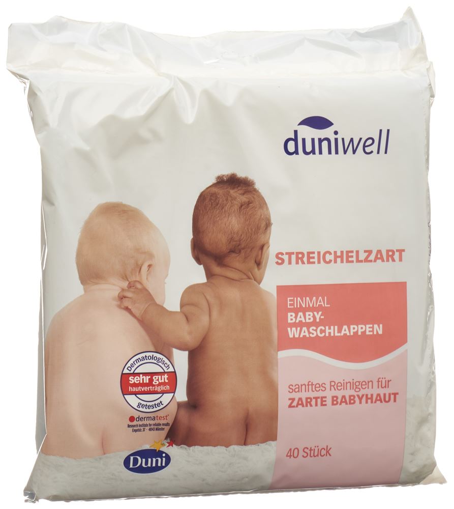 DUNIWELL Baby Waschlappen<br>40 Stück